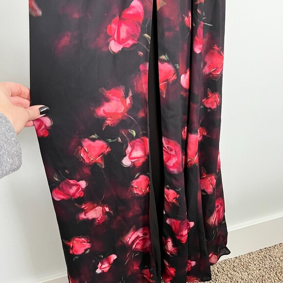 Fame and Partners Maxi Dress Gown Floral Rose 6 - Picture 4 of 7